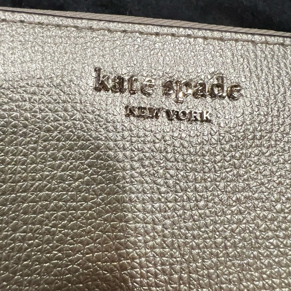 Kate Spade Gold Metallic Wallet - Picture 2 of 11